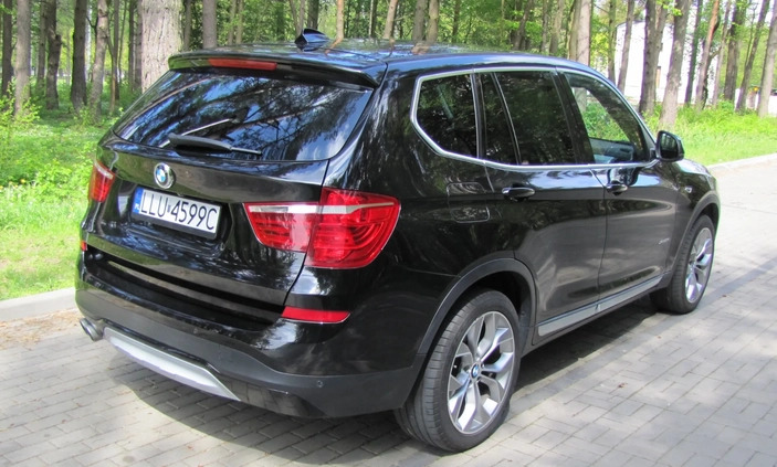 BMW X3 cena 89300 przebieg: 185000, rok produkcji 2017 z Siedlce małe 326